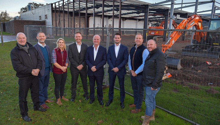 Construction underway on five new industrial units at Hartlebury Trading Estate